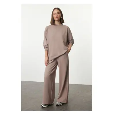 Trendyol Mink Relaxed/Comfortable Fit Wide Leg/Wide Leg Knitted 99845151