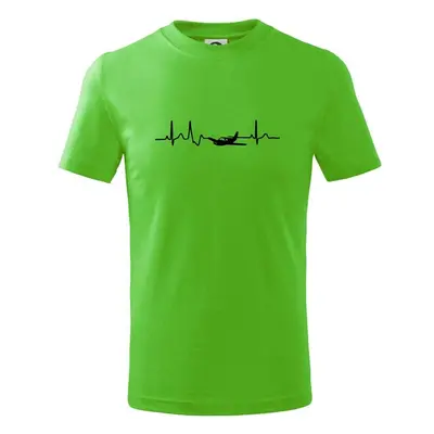 Myshirt.cz EKG letadlo - Tričko dětské bavlněné - Apple Green 99779055