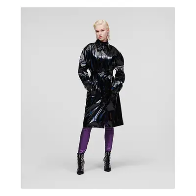 KABÁT KARL LAGERFELD IRIDESCENT PATENT COAT 76596103