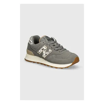 Semišové sneakers boty New Balance 574 šedá barva, WL574IJ2 95302256