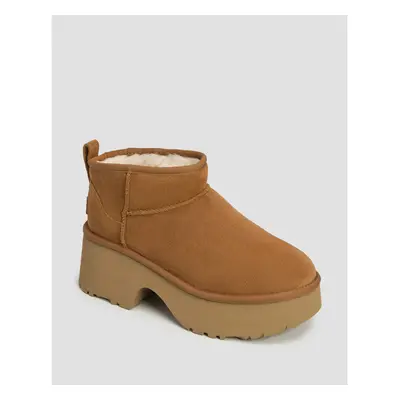 Dámské boty UGG Classic Ultra Mini Neheights v Hnědé Barvě 100232658