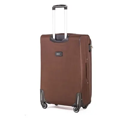 BASIC SOLIER LUGGAGE Malý hnědý cestovní kufr