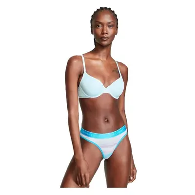 Victorias Secret tanga bavlněné kalhotky Stretch Logo brand multi blue 75115811