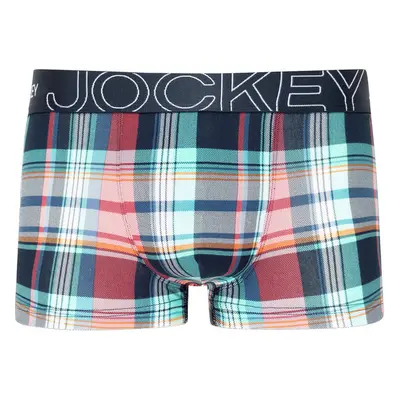 Pánské boxerky 1814241 B90 tyrkysové káro - Jockey 90810998