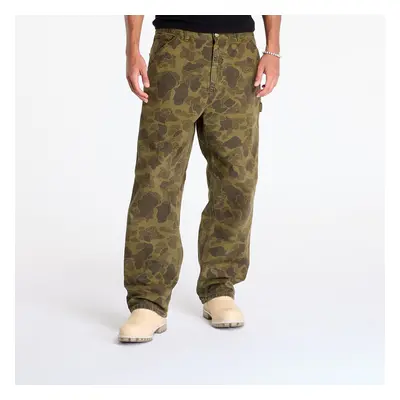 Džíny Carhartt WIP Duck Single Knee Pant Camo Duck/ Office Green XS 99827321