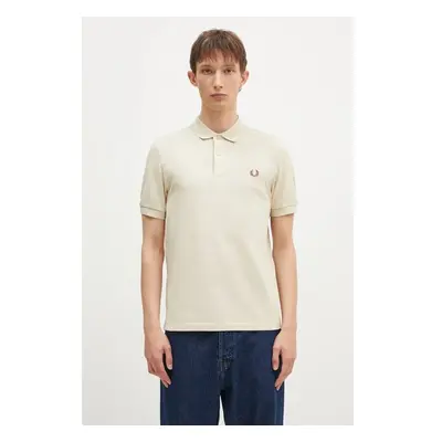 Bavlněné polo tričko Fred Perry béžová barva, M6000.W69 101935306