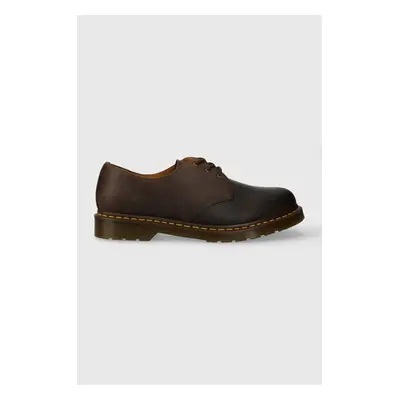 Kožené polobotky Dr. Martens 1461 pánské, hnědá barva, DM11838201 101935001