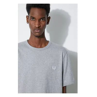 Bavlněné tričko Fred Perry Ringer T-Shirt šedá barva, M3519.R49 89573699