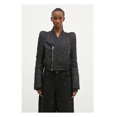 Bunda Rick Owens Metro Bomber dámská, černá barva, zimní, DS02D2722 100523779