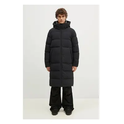 Péřová bunda Woolrich Sierra Supreme Down Parka pánská, černá barva, 100985291