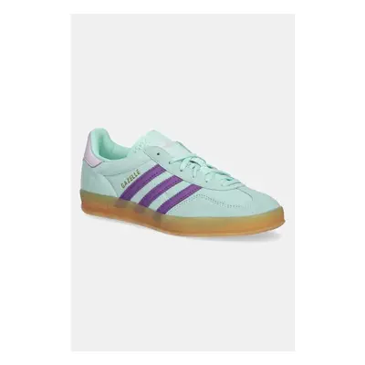 Semišové sneakers boty adidas Originals Gazelle Indoor W tyrkysová 104313992