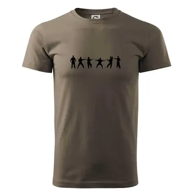 Myshirt.cz Karate postavy - Klasické pánské triko vyšší gramáže - Army 101196390