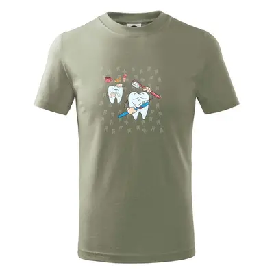 Myshirt.cz Zubařské tričko - Tričko dětské bavlněné - Light khaki 103663311