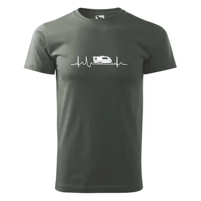 Myshirt.cz EKG karavan - Klasické pánské triko vyšší gramáže - Tmavá 101811893