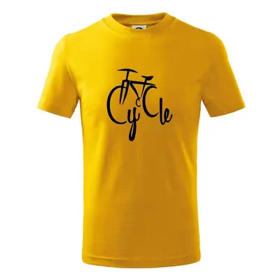 Myshirt.cz Cycle kolo - Tričko dětské bavlněné - Žlutá 100734478