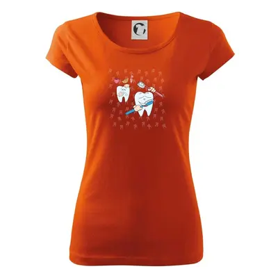 Myshirt.cz Zubařské tričko - Dámské triko Pure - Oranžová 100734854