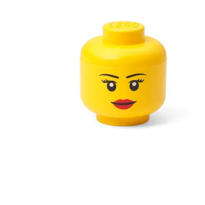 Malý LEGO úložný box - hlava minifigurky (dívka)