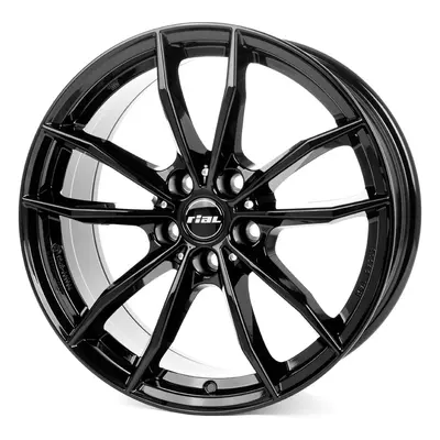 RIAL X12 8X19 5X112 ET47/66.5 černá/stříbrná (Pneu Rial  8/-19)
