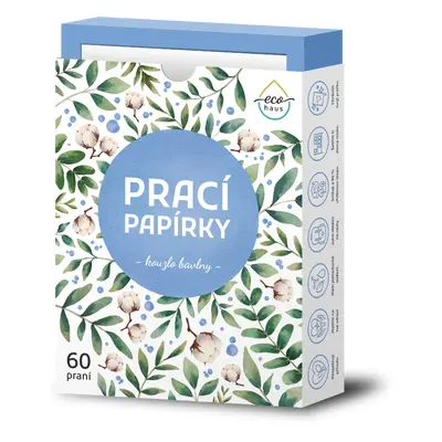 Prací papírky EcoHaus 60 praní kouzlo bavlny