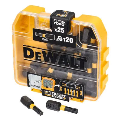 DT70557T Sada bitů s drážkou Torx, 25ks, T20, 25 mm, torzní, DeWALT DT70557T