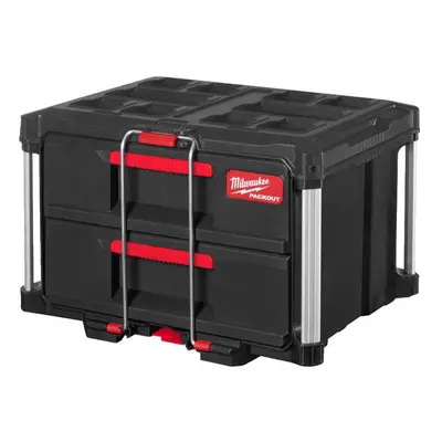 Milwaukee 4932472129 - Kompaktní systémový organizér Packout™ box se 2 zásuvkami 4932472129