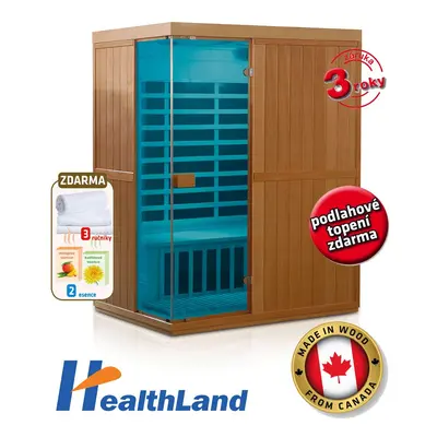 HEALTHLAND Infrasauna DeLuxe 3300 Carbon - BT 643300KC-BT