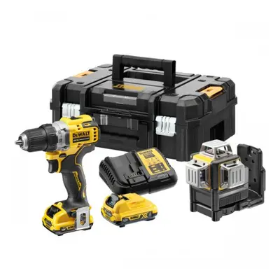 Aku bezuhlíková kombo sada nářadí 12V 2x2,0 Ah XR DeWALT DCK212D2T DCK212D2T