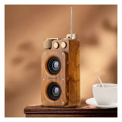 Mini přenosné retro rádio vintage s Bluetooth + FM/AM rádio / AUX / USB disk / Micro SD