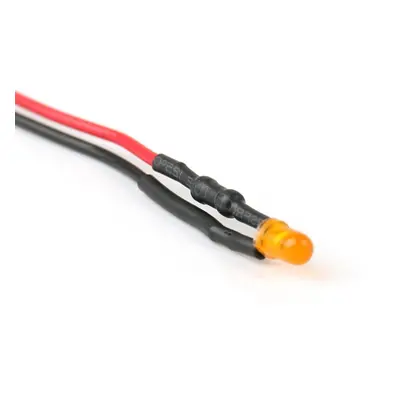 12V LED Dioda 3mm, Oranžová difuzní