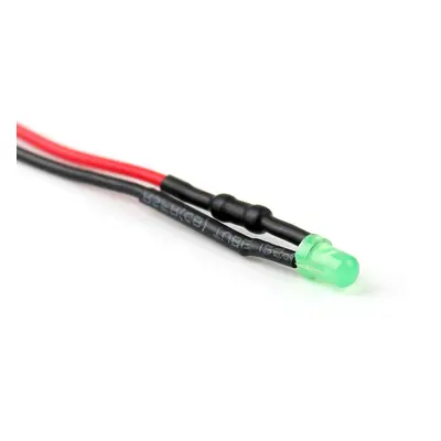 24V LED Dioda 3mm, Zelená difuzní