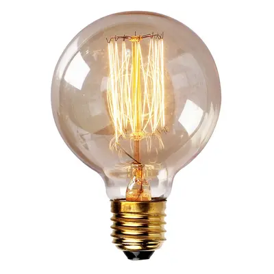 Designová retro žárovka Edison O2 40W průměr 80mm, patice E27