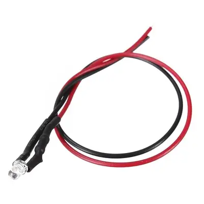 LED Dioda 3mm s rezistorem, 20cm, Zelená, 3-6 V DC