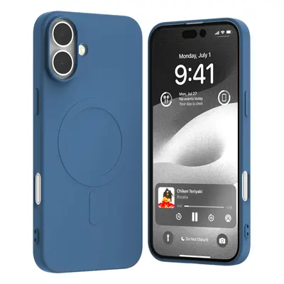 Mercury Ochranný kryt na iPhone 16 PLUS - Mercury, SemiSilicon MagSafe Blue