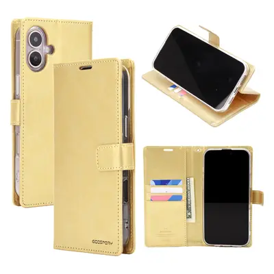 Mercury Ochranné pouzdro na iPhone 16 PLUS - Mercury, Bluemoon Diary Gold