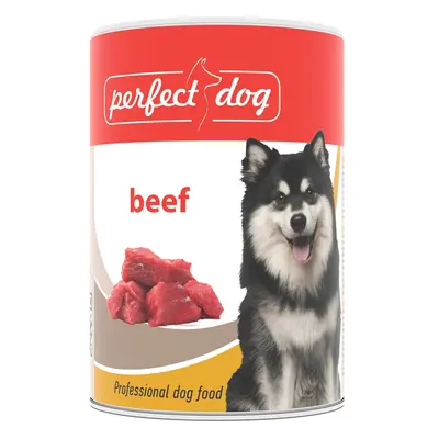 Konzerva pro psy Perfect Dog Beef (hovězí), 400g