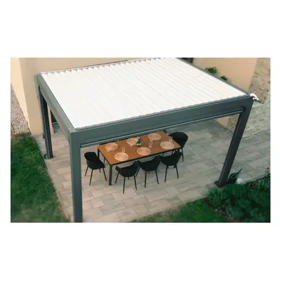 Bioklimatická pergola Noela antracit PREMIUM 3x4 m Barva lamel: Antracit