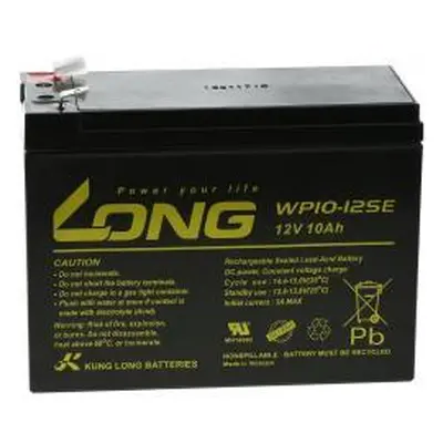 Powery WP10-12SE 12 Volt 10Ah hluboký cyklus - KungLong Lead-Acid 12V - neoriginální