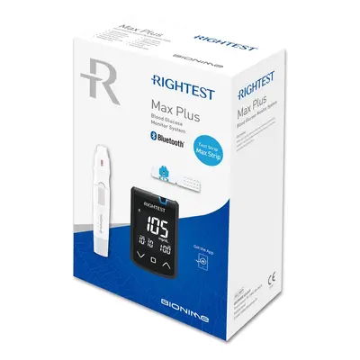 Glukometr Rightest Max Plus s Bluetooth