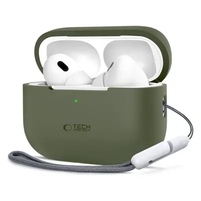 TECH-PROTECT SILICONE APPLE AIRPODS PRO 1 / 2 OLIVE GREEN