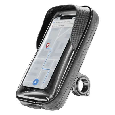 Univerzální držák mobilního telefonu Cellularline Rider Shield na řídítka  pro motorku i kolo, v