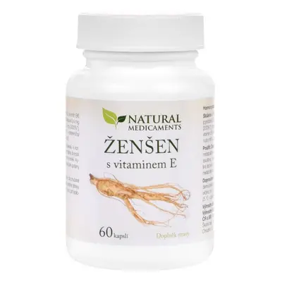 Natural Medicaments Ženšen + vitamín E kapslí