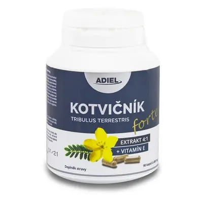 Adiel Kotvičník zemní FORTE s vitamínem E pilulek