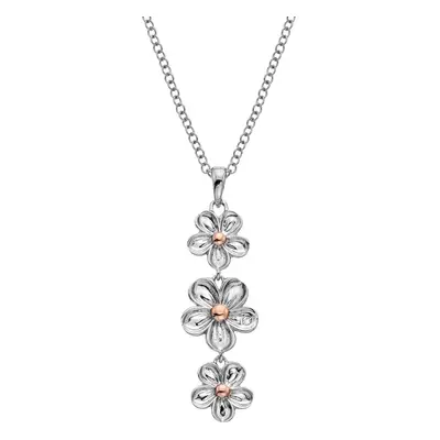 Hot Diamonds Stříbrný květinový náhrdelník Forget me not DP748