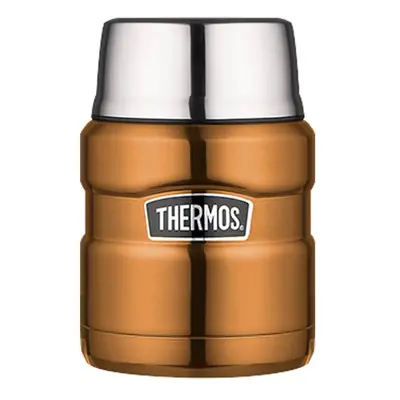 Thermos Style Termoska na jídlo se skládací lžící a šálkem - měděná ml