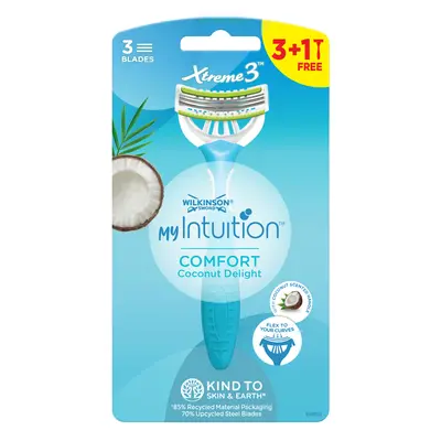 Wilkinson Sword Jednorázový holicí strojek pro ženy My Intuition Comfort Coconut Delight + ks