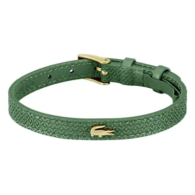 Lacoste Elegantní zelený kožený náramek Lacoste 12.12