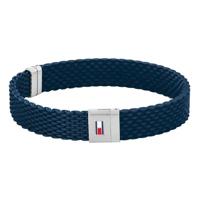 Tommy Hilfiger Modrý silikonový náramek pro muže 19,5 cm