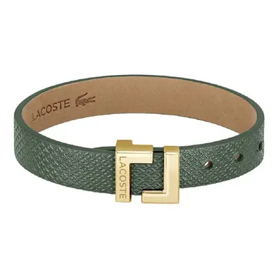 Lacoste Elegantní zelený kožený náramek Lura