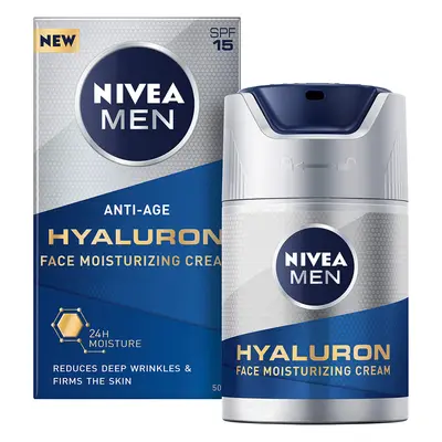 Nivea Hydratační krém proti vráskám Nivea Men Hyaluron SPF (Face Moisturizing Cream) ml