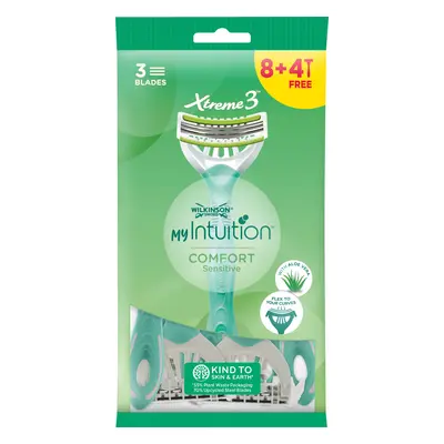 Wilkinson Sword Jednorázový holicí strojek pro ženy My Intuition Comfort Sensitive + ks